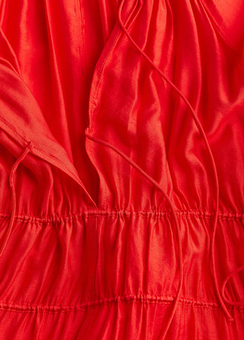 Червона кежуал сукня оверсайз H&M однотонна