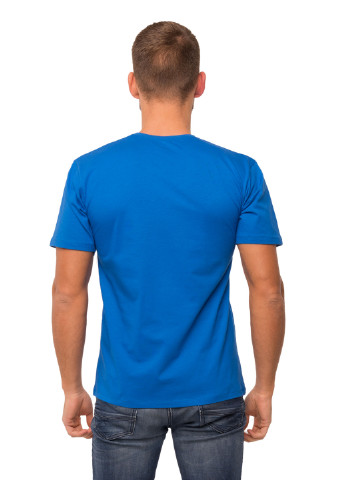 Синяя футболка мужская Наталюкс 12-1343