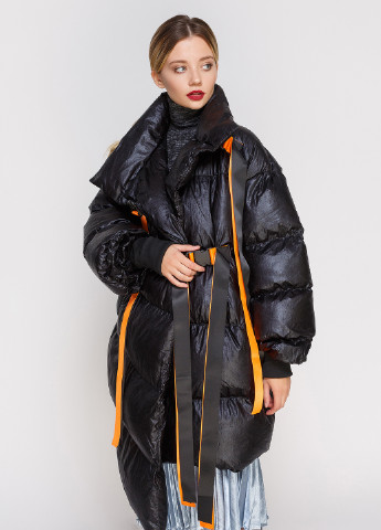 Черная зимняя куртка Longdeng