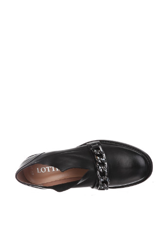 Туфли Lottini на низком каблуке с цепочками, с камнями