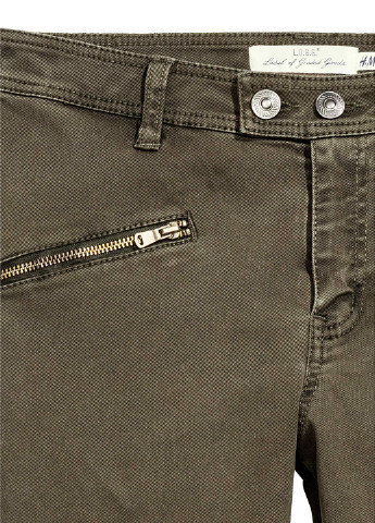 Хаки демисезонные зауженные джинсы H&M