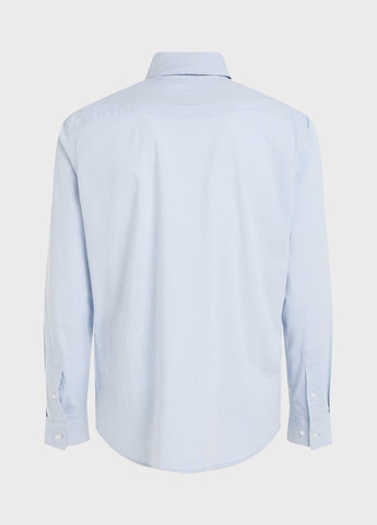 Голубой классическая, кэжуал рубашка однотонная Calvin Klein