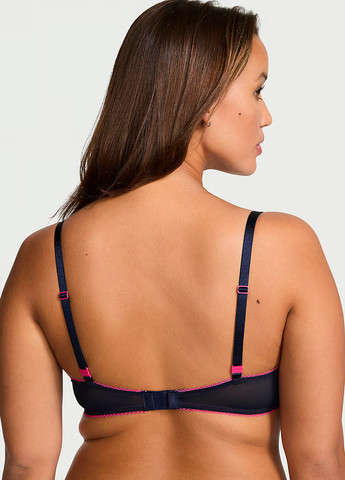 Темно-синий демисезонный комплект (бюстгальтер, трусики) Victoria's Secret