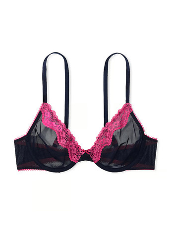 Темно-синий демисезонный комплект (бюстгальтер, трусики) Victoria's Secret