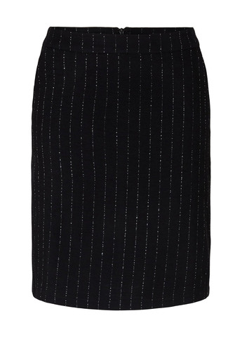 Черная кэжуал в полоску юбка Tom Tailor карандаш