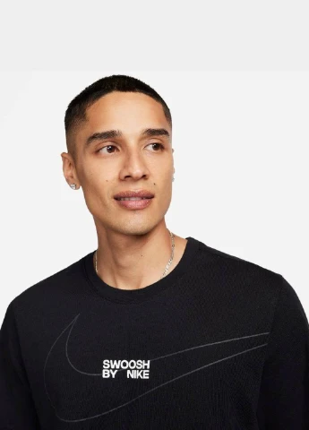 Черная футболка fq3785-010 Nike NSW LBR BIG SWOOSH TEE