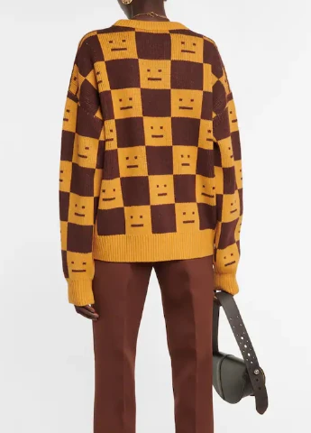 Комбинированный демисезонный джемпер джемпер Acne Studios