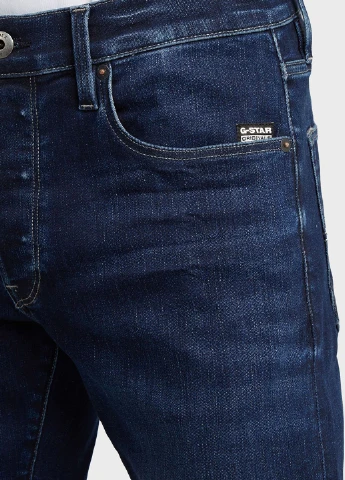 Синие демисезонные слим джинсы G-Star Raw