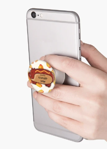 Попсокет (Popsockets) держатель для смартфона Вся правда о медведях (We Bare Bears) (8754-2906) Черный MobiPrint (229014717)