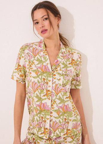 Біла всесезон піжама (сорочка, штани) сорочка + брюки Women'secret