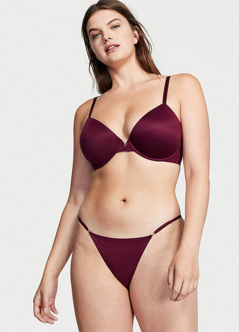 Бордовый демисезонный комплект (бюстгальтер, трусики) Victoria's Secret
