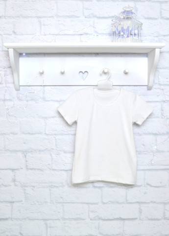 Белая летняя футболка с коротким рукавом Blanka