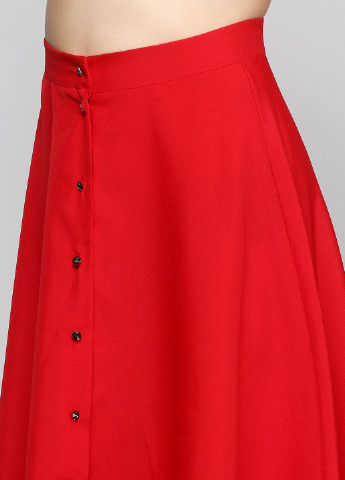 Красная кэжуал однотонная юбка ANVI миди