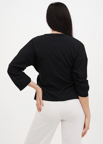 Чёрная блуза на запах Zara