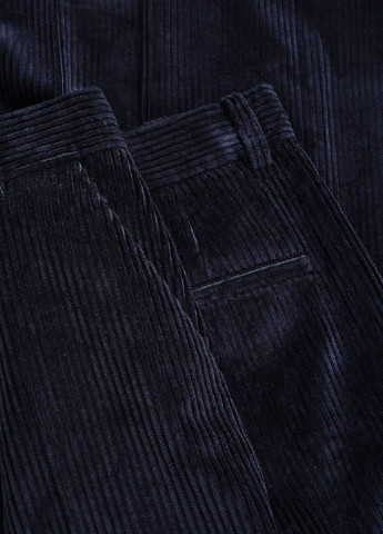 Темно-синие кэжуал демисезонные прямые брюки Cos