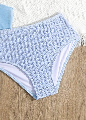 Блакитний літній купальник бікіні SHEIN