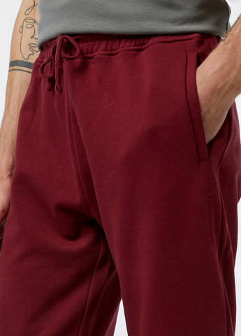 Бордовые спортивные демисезонные джоггеры брюки Les Benjamins