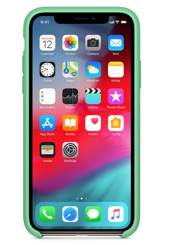Чехол Silicone Case without Logo (AA) для Apple iPhone XS Max (6.5') Зеленый / Spearmint (is_00000032492_4) Epik (229728195)