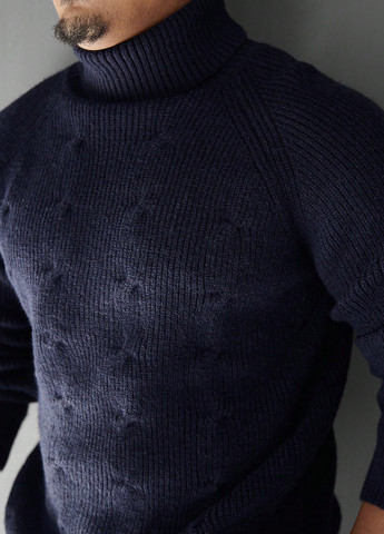 Темно-синій зимовий светр SHEIN