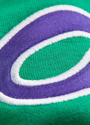 Зелений світшот H&M однотонний вишивка (314704363)