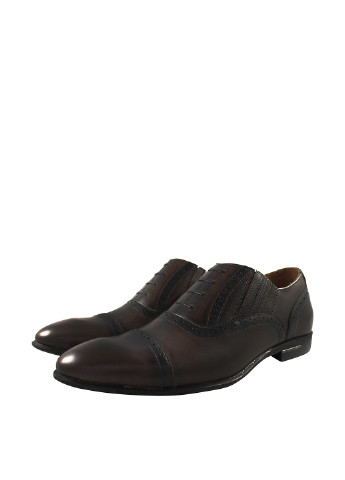 Классические темно-коричневые мужские туфли Sav без шнурков