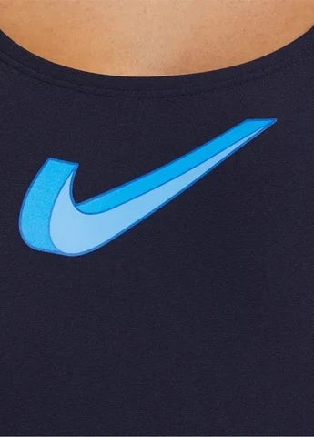 Темно-синий демисезонный купальник слитный Nike
