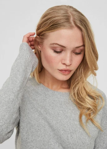 Сіро-зелений демісезонний светр Vero Moda