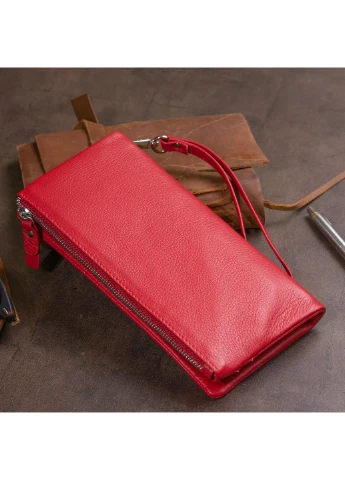 Женский кожаный кошелек-клатч 20,8х10х2 см st leather (229460292)