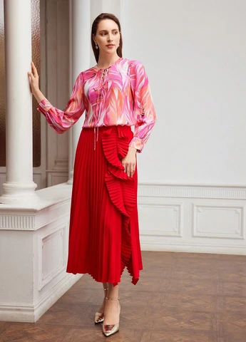 Комбінована блуза SHEIN
