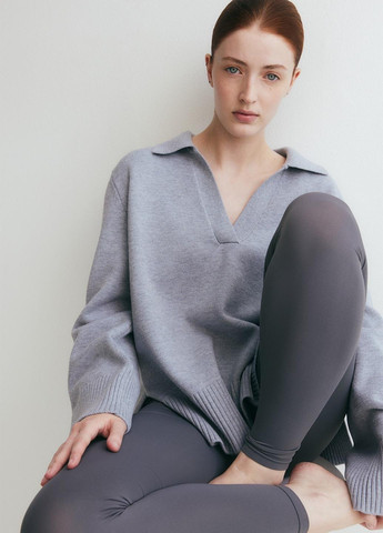 Серые демисезонные леггинсы для беременных H&M