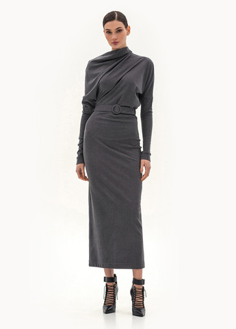 Графітова кежуал сукня силуетна BGL однотонна