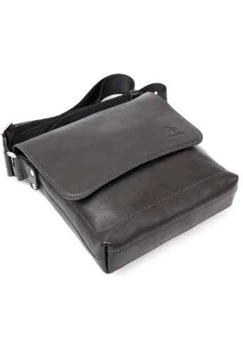 Чоловіча шкіряна сумка 21х23х4,5 см Grande Pelle (252127071)