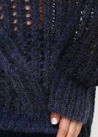 Сіро-синій зимовий светр Crisca
