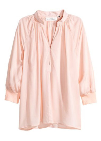Розовая блузка с треугольным вырезом H&M