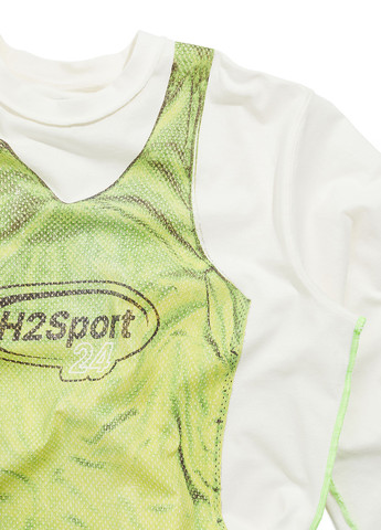 Лонгслів H&M малюнок комбінований кежуали бавовна