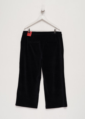 Черные кэжуал демисезонные прямые, укороченные брюки S.Oliver