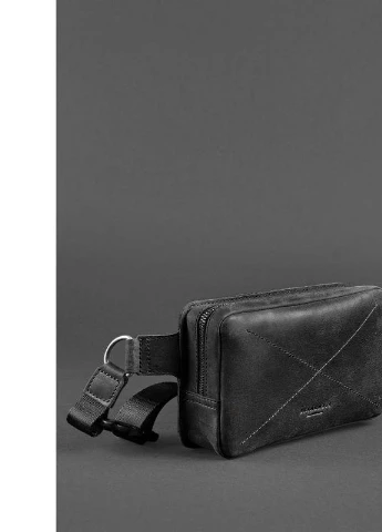 Кожаная поясная сумка Dropbag Mini черная Crazy Horse BlankNote (253147310)