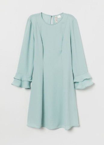 Бірюзова коктейльна плаття, сукня H&M однотонна
