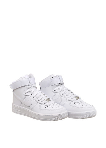 Белые демисезонные кроссовки dd9624-100_2024 Nike WMNS AIR FORCE 1 HI
