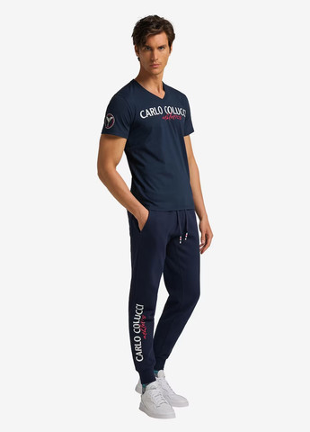 Темно-синя футболка Carlo Colucci