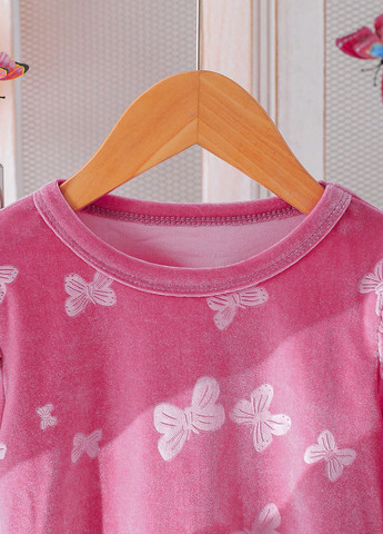 Рожевий демісезонний костюм (світшот, штани) брючний SHEIN