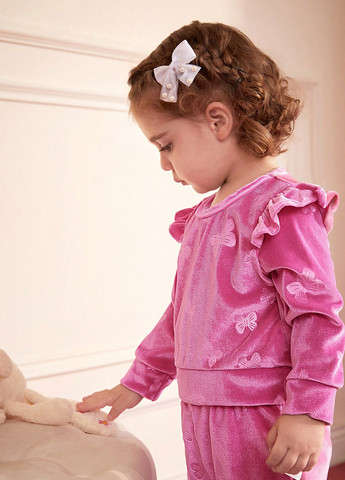 Рожевий демісезонний костюм (світшот, штани) брючний SHEIN