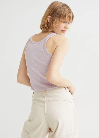 Топ літо,блідо-ліловий, H&M Basic (256503314)