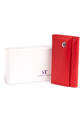 Жіночий шкіряний гаманець-ключниця 12,3х7,3х1 см st leather (252131407)
