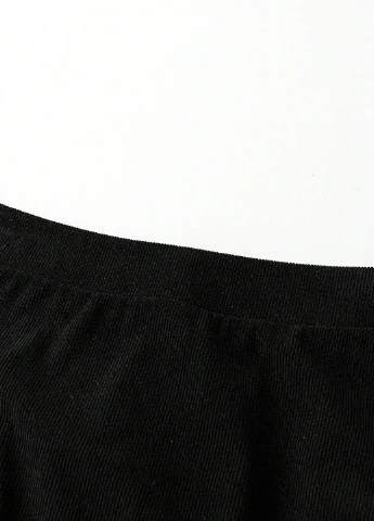 Черная кэжуал однотонная юбка SHEIN клешированная