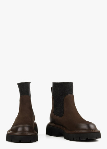 Осенние ботинки челси Le'BERDES без декора из натурального нубука