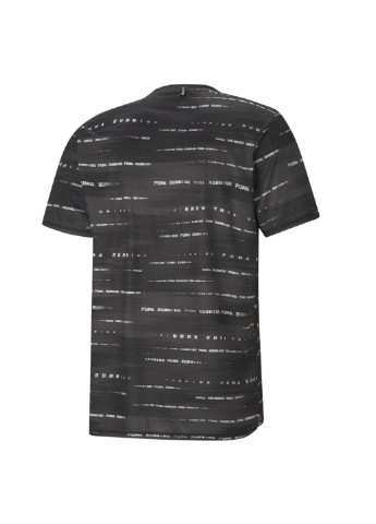 Чорна футболка graphic short sleeve men's running tee Puma