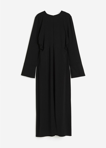 Черное кэжуал платье силуэтная H&M однотонное