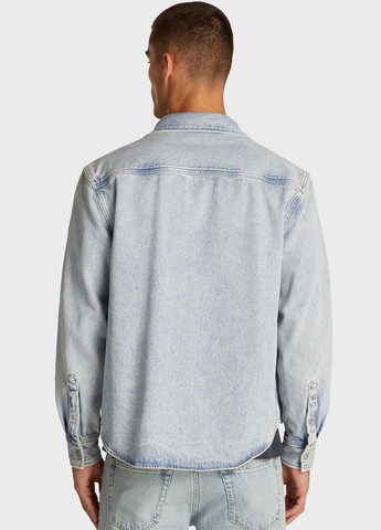 Голубой джинсовая рубашка варенка Calvin Klein Jeans
