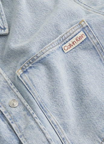Голубой джинсовая рубашка варенка Calvin Klein Jeans